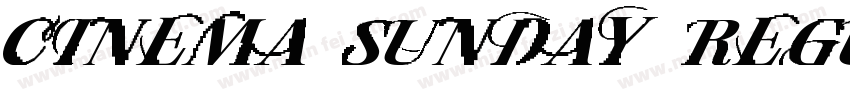 cinema sunday Regular字体转换
